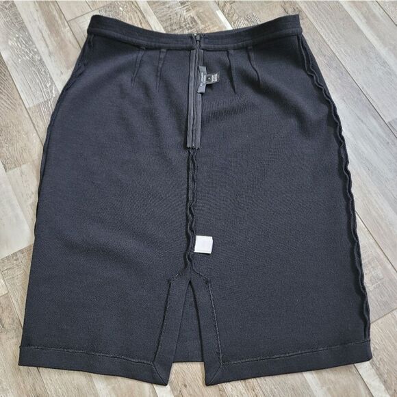 St. John Caviar Wool Blend Skirt Size 8 - Picture 3 of 6